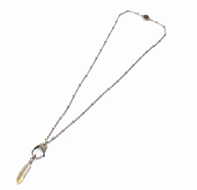 DIESEL フェザーネックレス ディーゼル DIESEL フェザーモチーフ ネックレス ペンダント