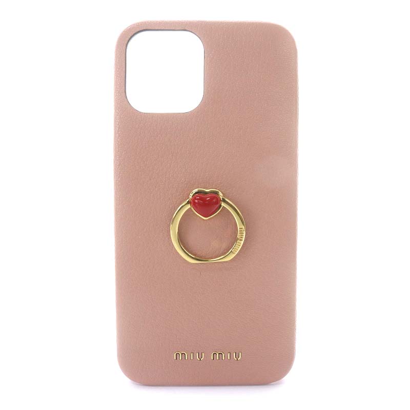 ミュウミュウ miumiu MADRAS iphone12/12pro用 アイフォンケース  