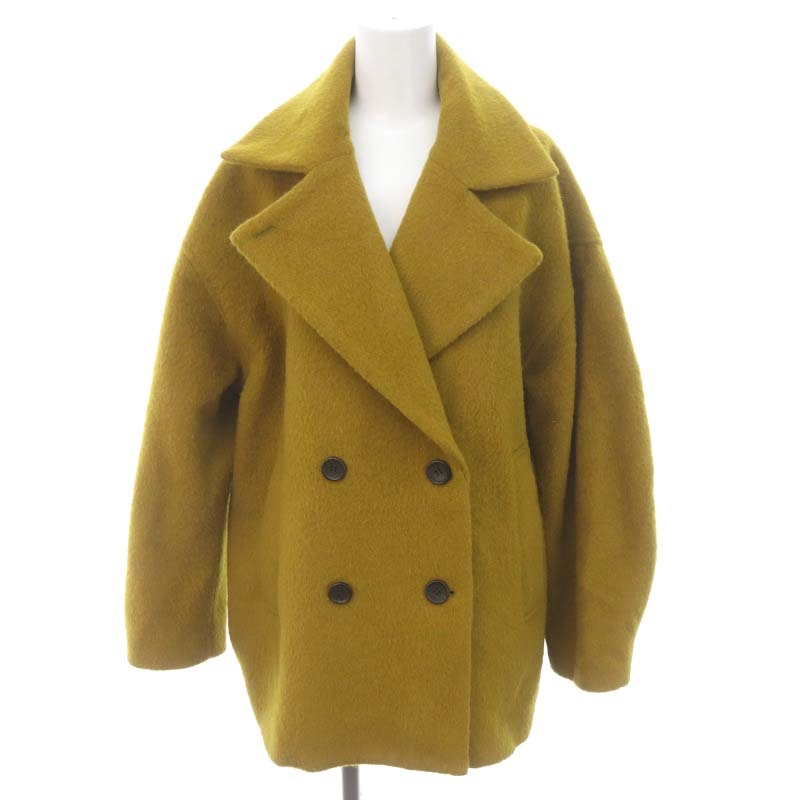 YUKIさま】CLANE OVER LINE DOUBLE COAT - ピーコート・ウールコート