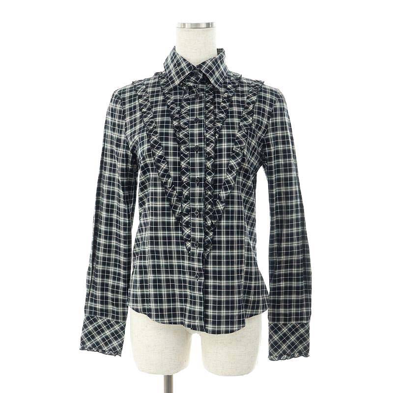 バーバリーブルーレーベル BURBERRY BLUE LABEL チェック フリル