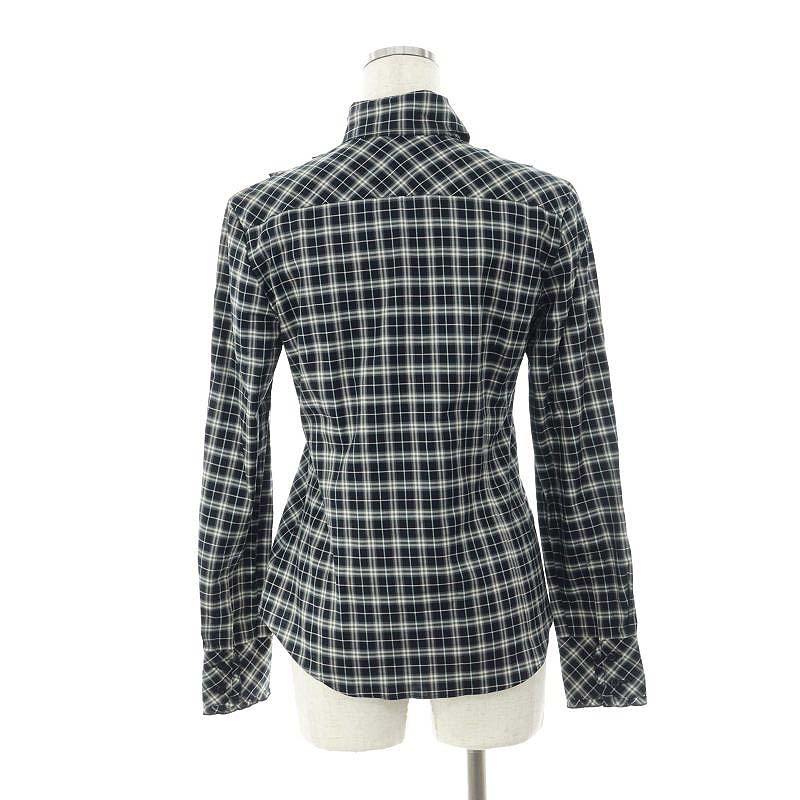 バーバリーブルーレーベル BURBERRY BLUE LABEL チェック フリル 長袖 
