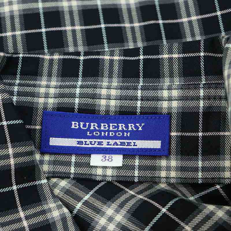 バーバリーブルーレーベル BURBERRY BLUE LABEL チェック フリル 長袖 