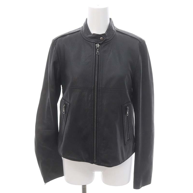 Theory レザー シングル ジャケット ライダース S 突っ走っ 