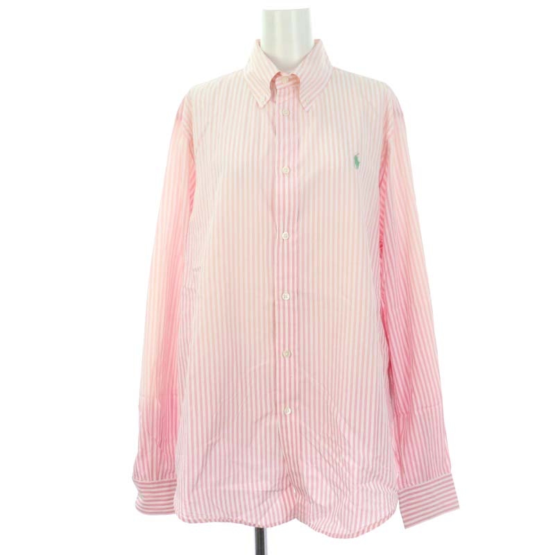 新品.:+ラルフローレングラデーションストライプピンクシャツ 新品.:+ラルフローレングラデーションストライプピンクシャツ