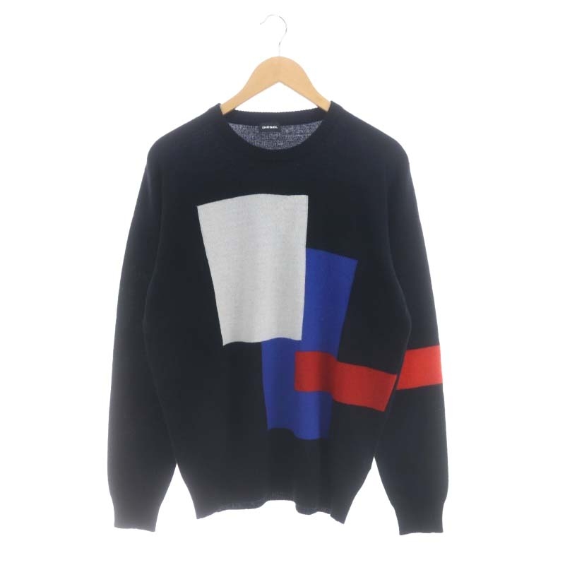 未使用品 ディーゼル DIESEL ウールカシミヤ クルーネック ニット 