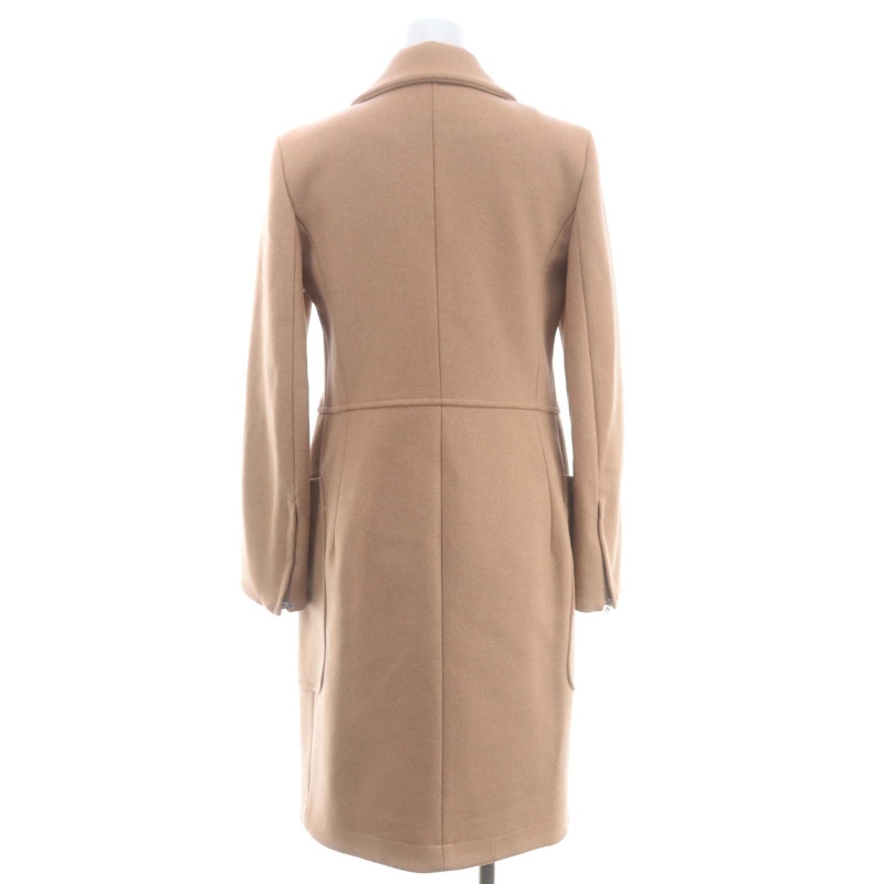 カルヴェン CARVEN ロングコート アウター ウール 36 ピンクベージュ 