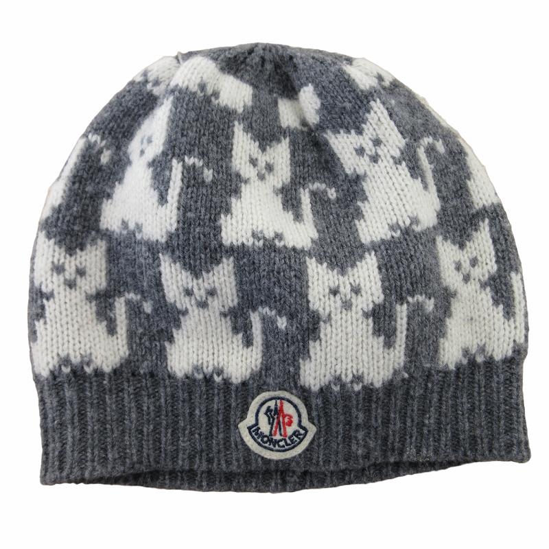 モンクレール MONCLER キッズ 美品 ウールニットキャップ ニット帽