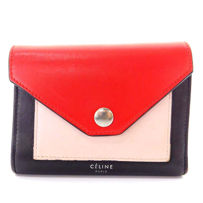 セリーヌ 三つ折り財布 スモールフォールデッド マルチファンクション