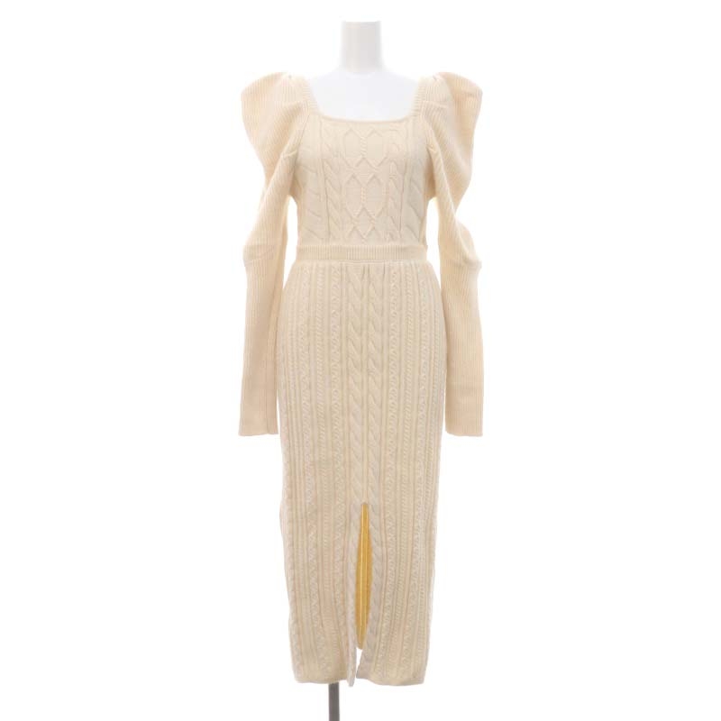 ハーリップトゥ Her lip to Bambina Cable Knit Dress ニットドレス 