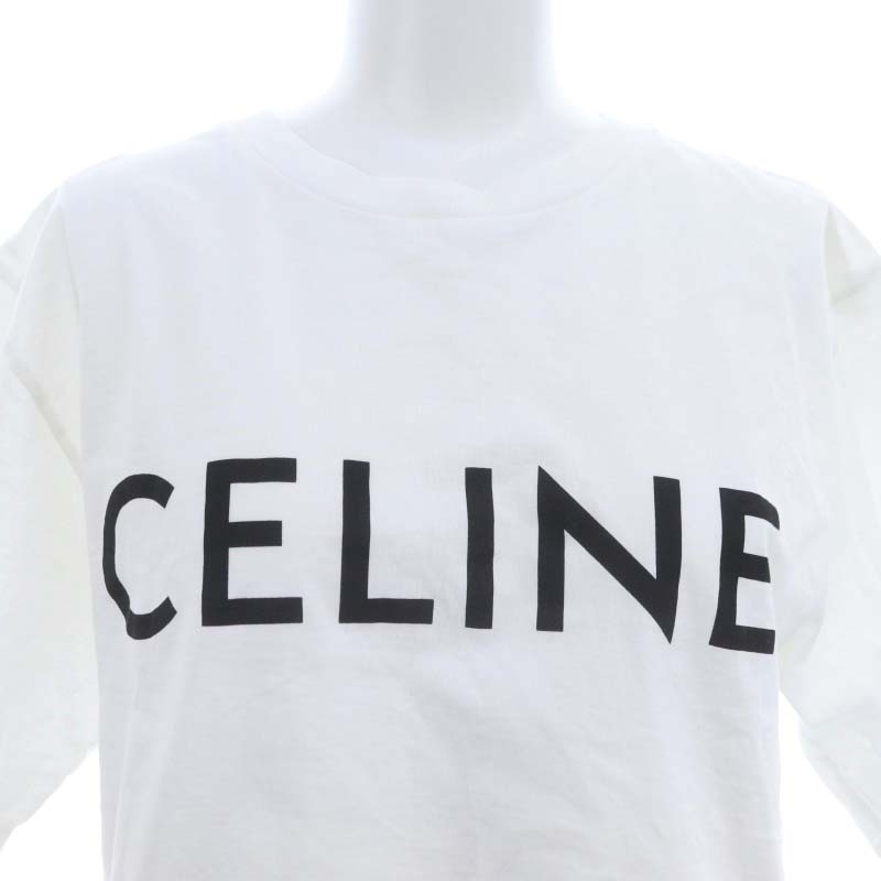 セリーヌ CELINE Tシャツ カットソー クロップド ショート丈 半袖 