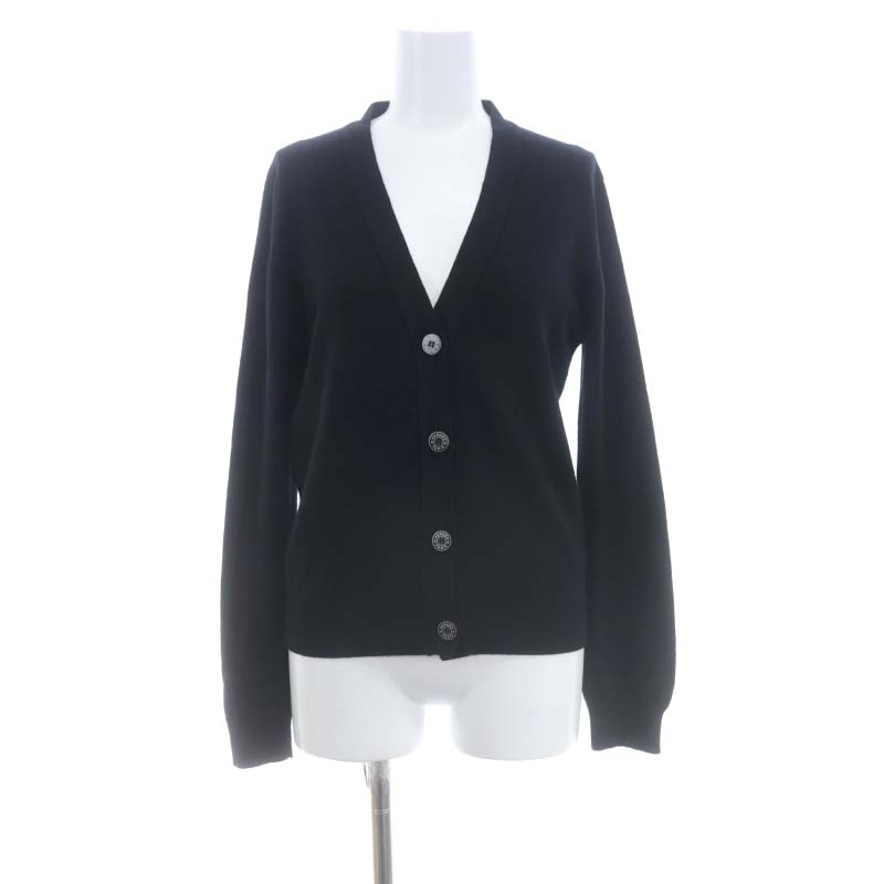 エルメス HERMES セリエボタン カシミヤ Vネックカーディガン ニット