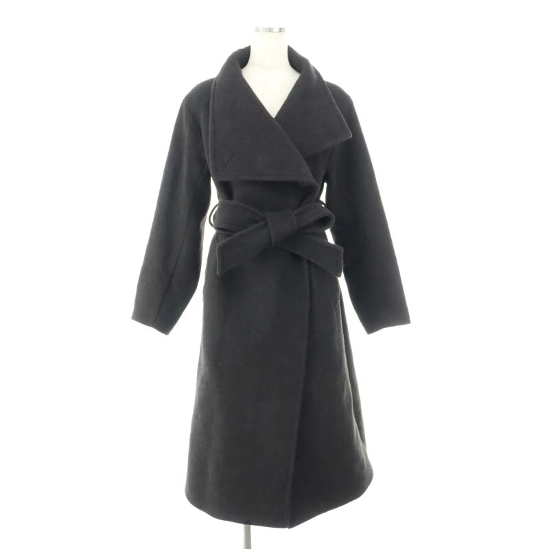 プラステ PLST 22AW ウールブレンドカルゼファネルネックコート プラステ PLST 22AW ウールブレンドカルゼファネルネックコート