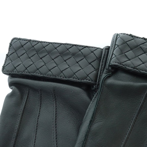 ボッテガヴェネタ BOTTEGA VENETA イントレチャート レザー グローブ