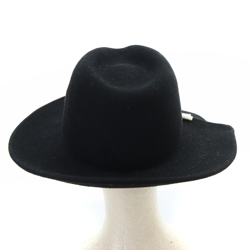 カシラ フェルトハット ブラックリボン カシラCA4LA リボンデザイン