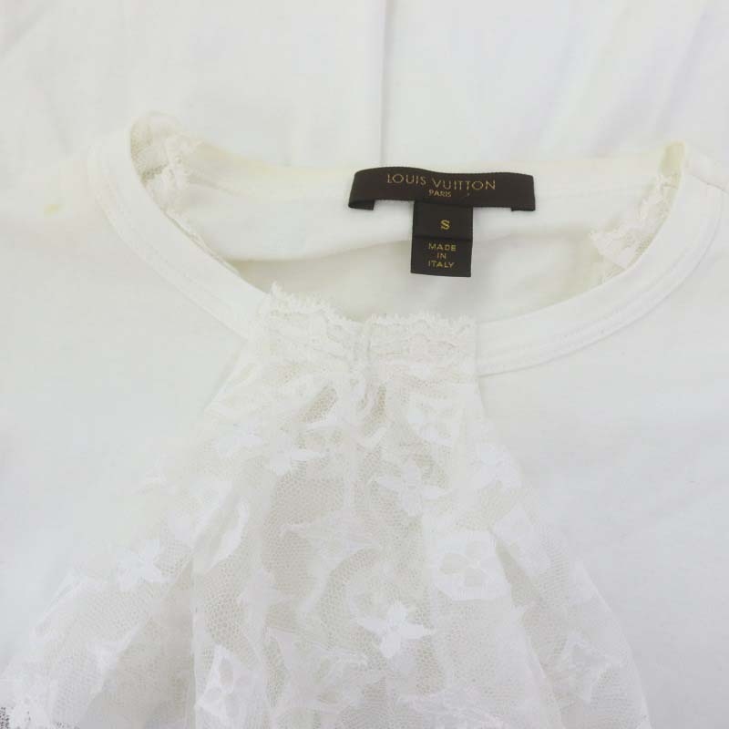 ルイヴィトン LOUIS VUITTON モノグラムフリルレースカットソー T 