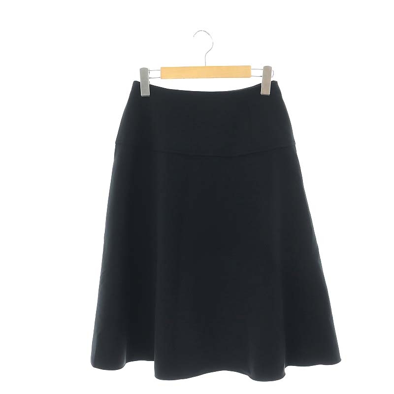 フォクシーニューヨーク FOXEY NEW YORK ひざ丈フレアスカート 38 黒 