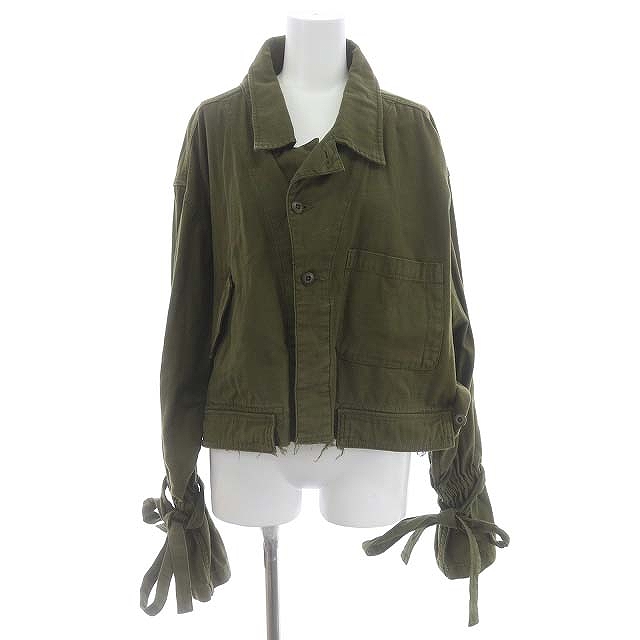 アメリヴィンテージ Ameri VINTAGE VOLUME BELL SLEEVE MILITARY HALF 
