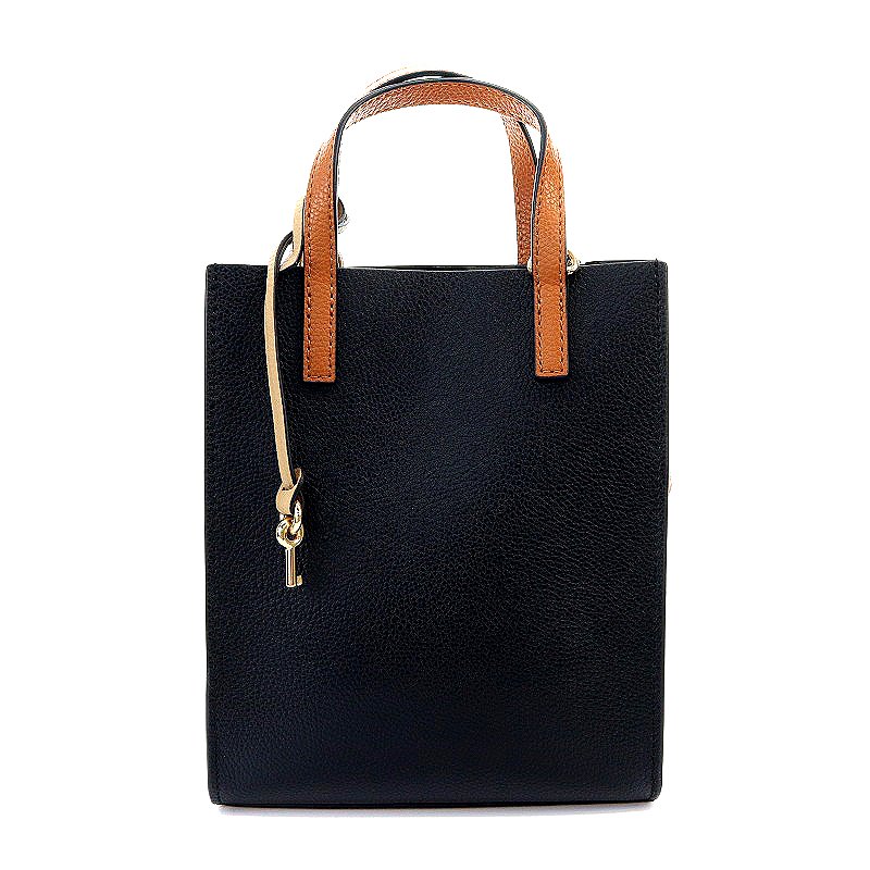 マークジェイコブス MARC JACOBS MINI GRIND COATED LEATHER TOTE 