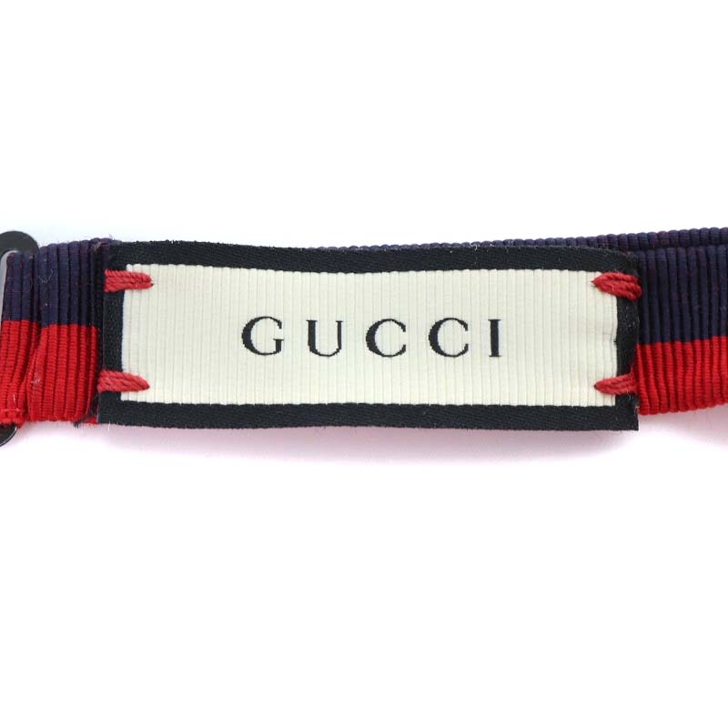 グッチ GUCCI 蝶ネクタイ ボウタイ ネックボウ キャットヘッド付き 