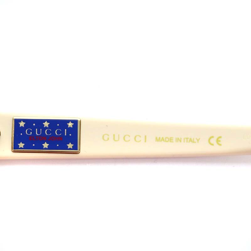 グッチ GUCCI エルトン・ジョン サングラス ウェリントン 度なし 56 