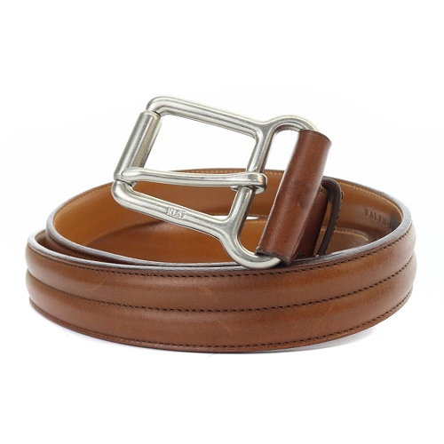 ラルフローレン RALPH LAUREN レザー ベルト 36/90 茶色 ブラウン