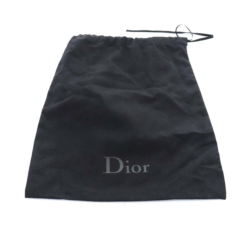 ディオールオム Dior HOMME ベルト ダブルピン レザー 80 黒 ブラック