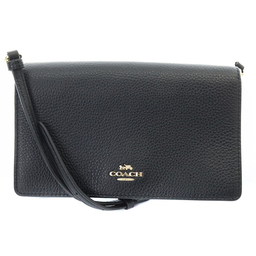 【中古】コーチ COACH 3037 アンナ フォルドオーバー クロスボディ クラッチ ショルダーバッグ 財布 レザー ロゴ コーチ COACH アンナ フォルドオーバー クロスボディ クラッチバッグ