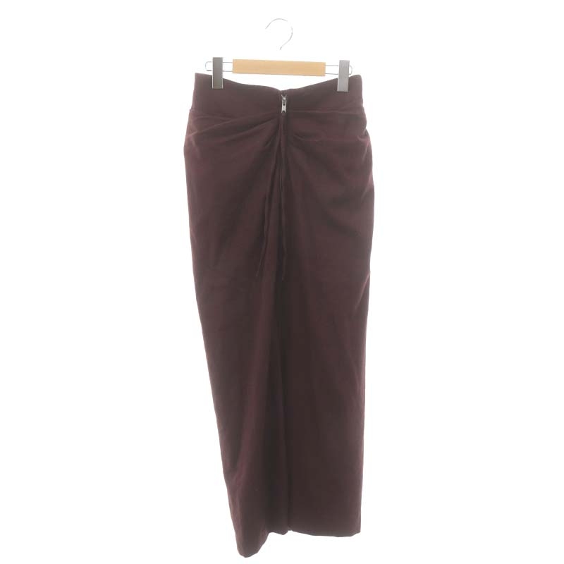 クラネ CLANE HIGH WAIST DRAPE SKIRT スカート ロング タイト ウール 