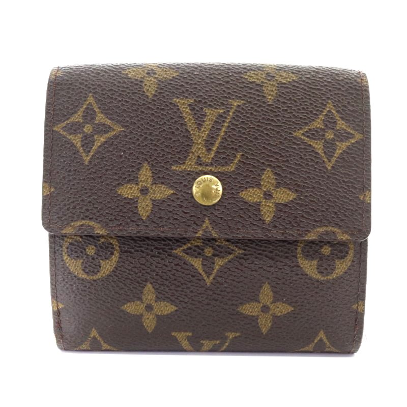 ルイヴィトン LOUIS VUITTON モノグラム Wホック財布 ポルトモネ