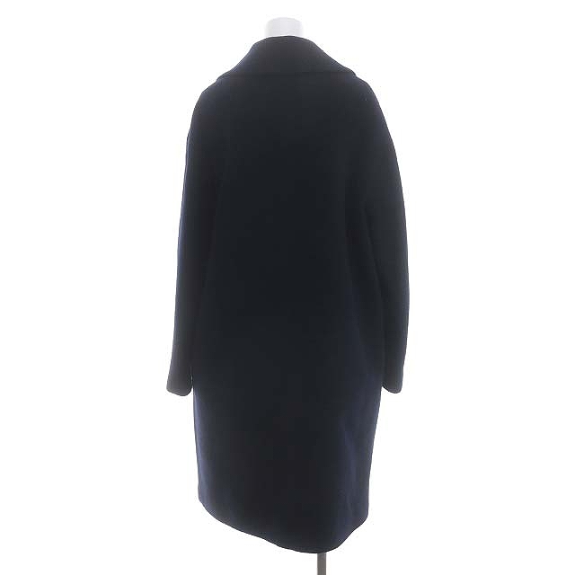 ミミ&ロジャー mimi&roger チェスターコート ロング ウール 38 M 紺  