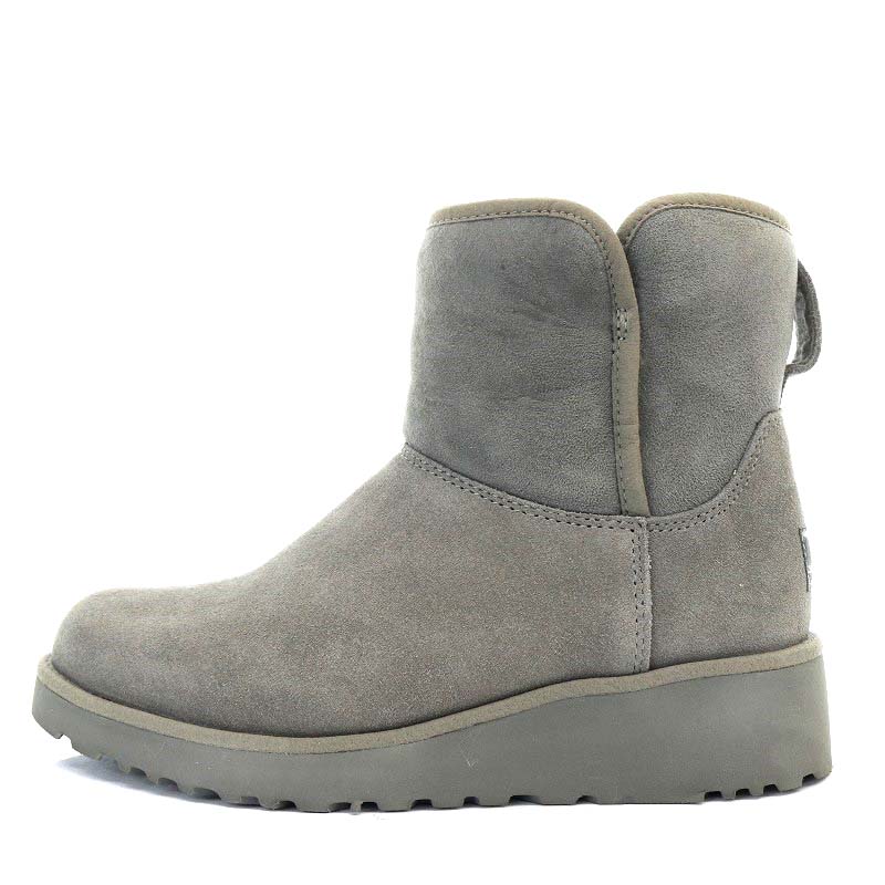 値下げしました★希少⭐︎美品UGG クリスティン　グレーボアブーツus7 24cm UGG KRISTIN 未使用 グレー US5
