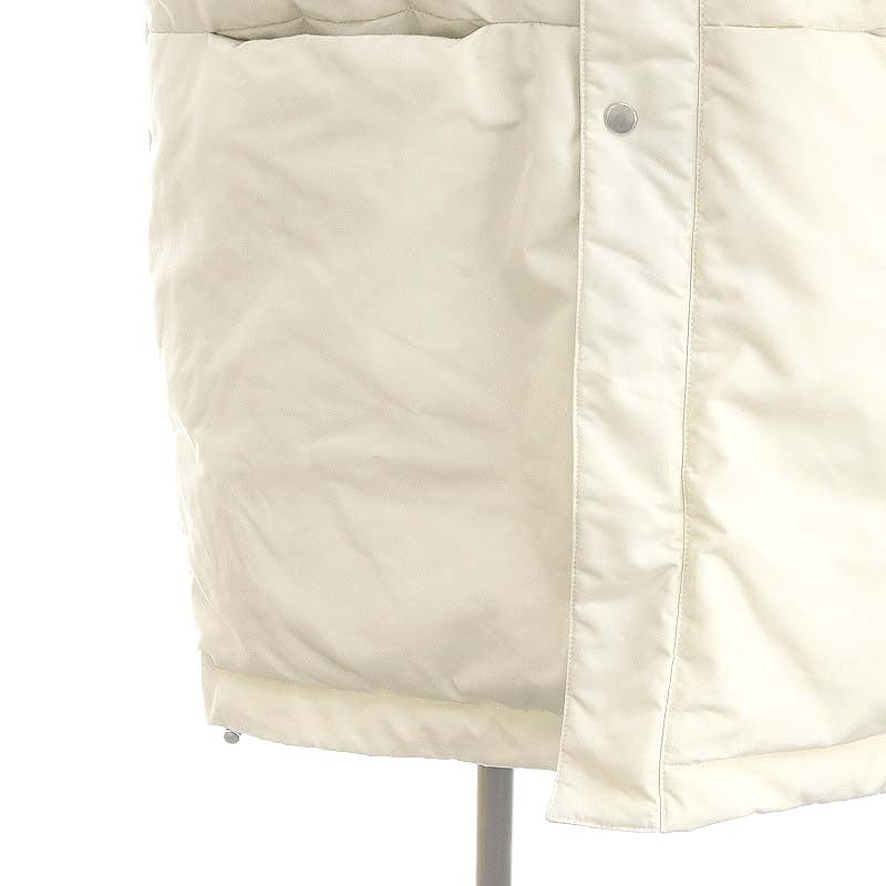 マチャット MACHATT ダウンベスト フード ジップアップ F オフホワイト  