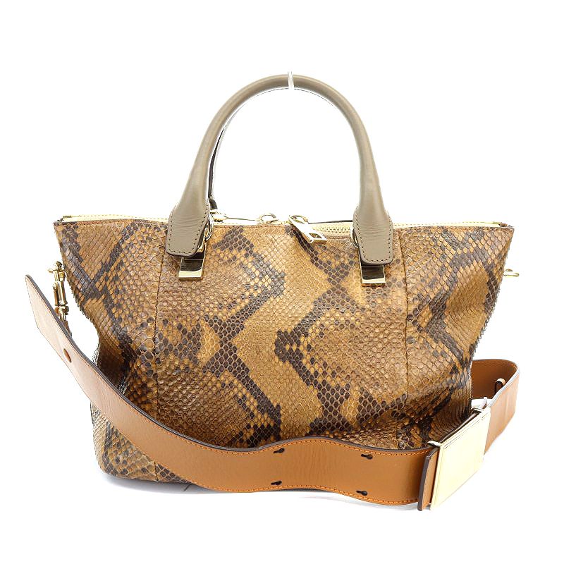 クロエ CHLOE ベイリー トートバッグ ショルダーバッグ 2way パイソン クロエ バック ベイリー