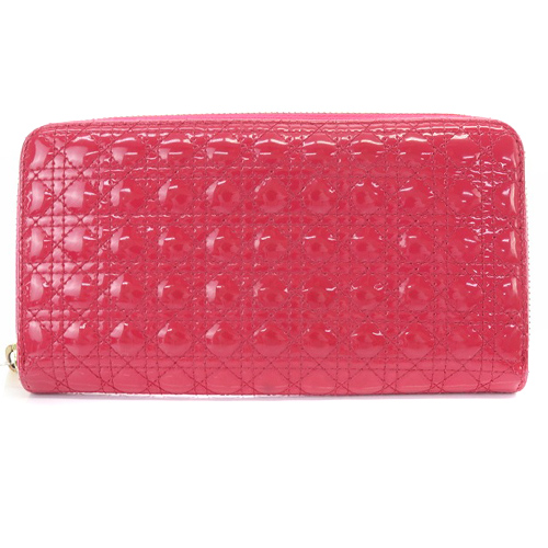 Christian Dior クリスチャンディオール 長財布 ピンク（クリスチャン  