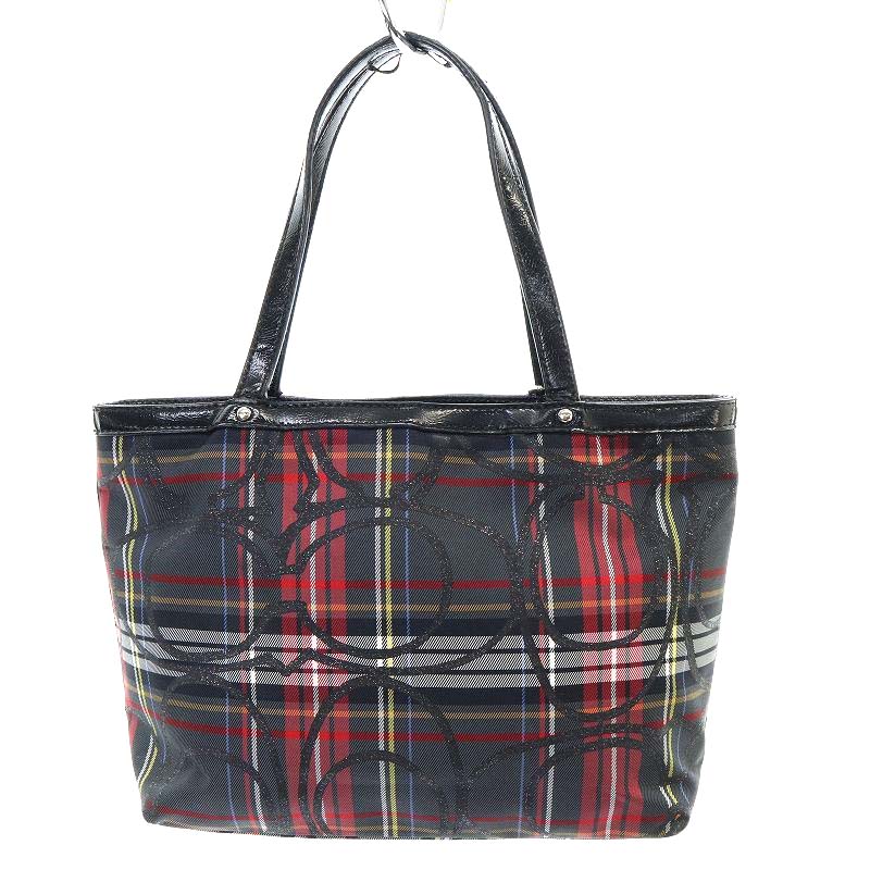 コーチ COACH トートバッグ ハンドバッグ 黒 ブラック グレー 赤