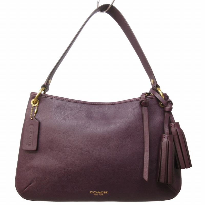コーチ COACH 美品 2WAY レザー ショルダーバッグ 斜め掛け 