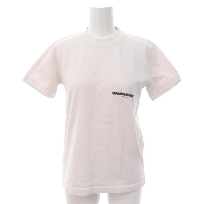 バレンシアガ BALENCIAGA ロゴTシャツ 半袖 コットン プリント S 