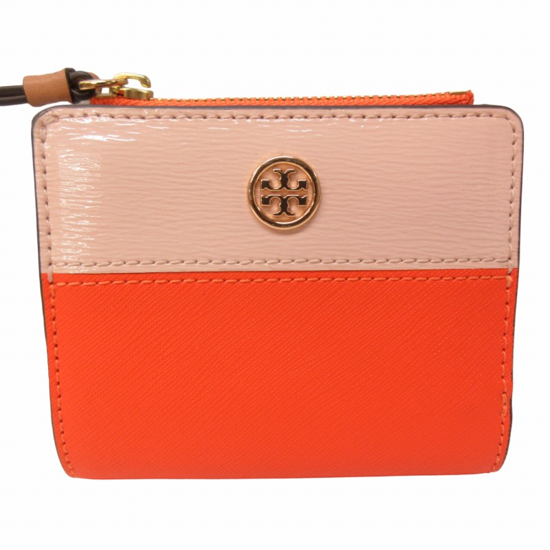 トリーバーチ TORY BURCH 美品 二つ折り財布 コンパクトウォレット 
