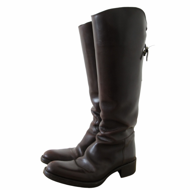 ⭐️未使用品⭐️ SARTORE ロングブーツ チャンキーヒール レザー 黒