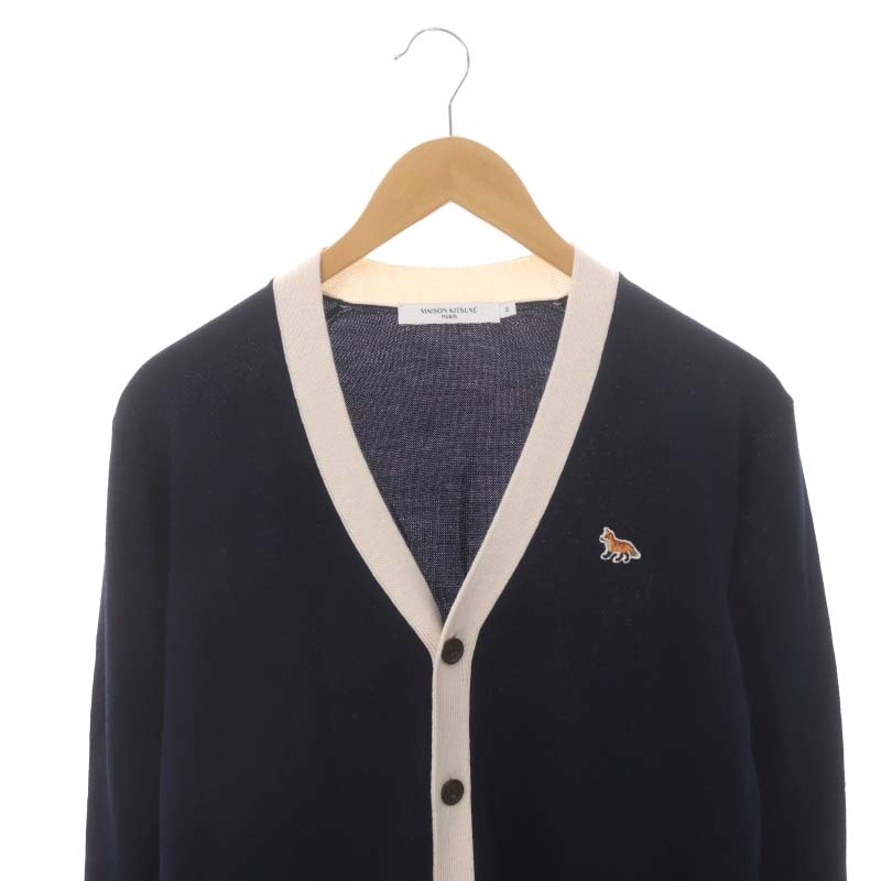 メゾンキツネ MAISON KITSUNE 23AW フォックスパッチ バイカラー  