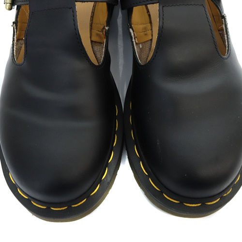 ドクターマーチン DR.MARTENS polley Tバー シューズ レザー UK6 ドクターマーチン DR.MARTENS polley Tバー シューズ レザー UK6