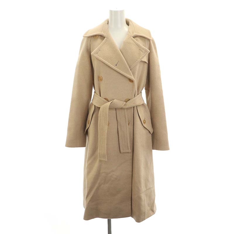 マックスマーラ MAX MARA キャメル ダブル ロングコート チェスター 