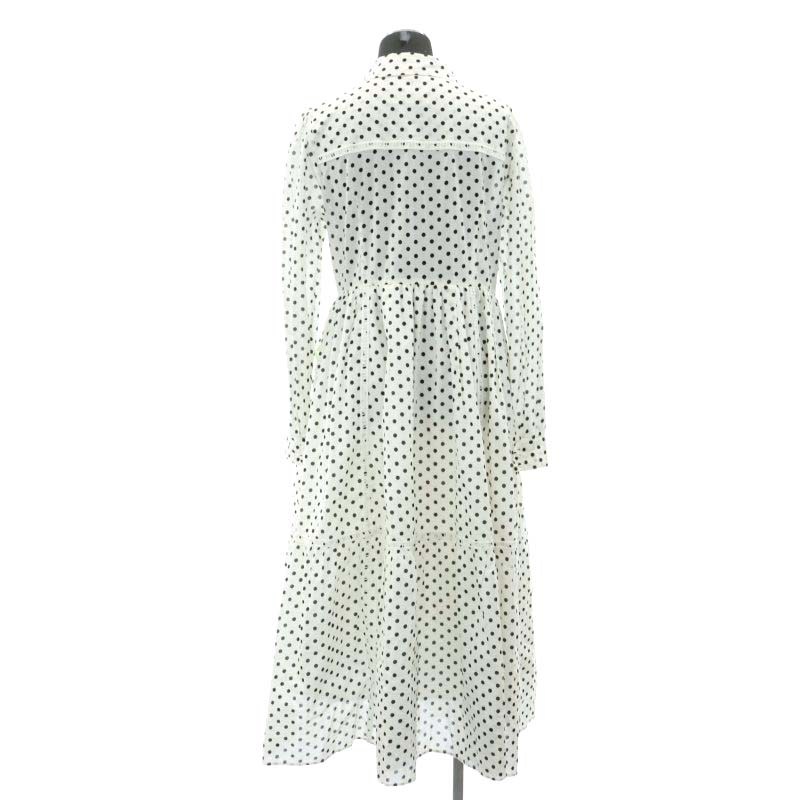 CHESTYチェック柄花刺繍長袖シャツワンピース チェスティ Chesty 22SS フラワーバード刺繍シャツワンピース ロング丈