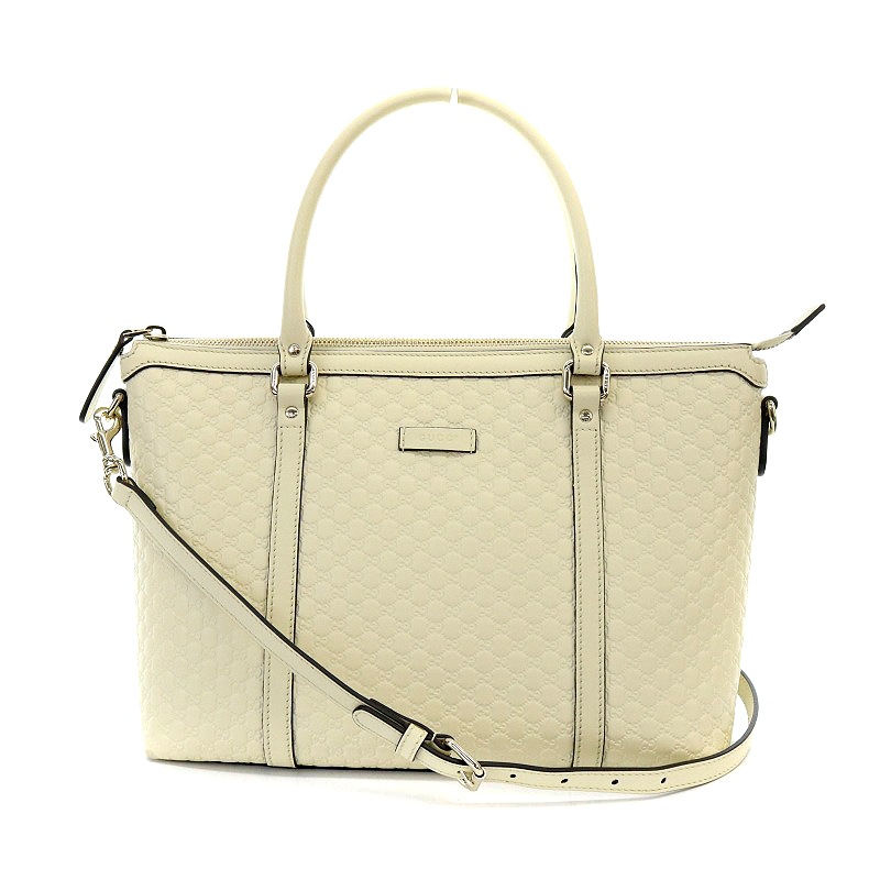 グッチ GUCCI マイクログッチシマ アウトレット品 トートバッグ 