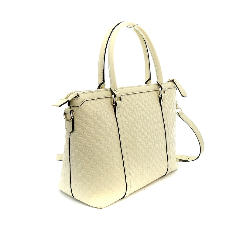 グッチ GUCCI マイクログッチシマ アウトレット品 トートバッグ 