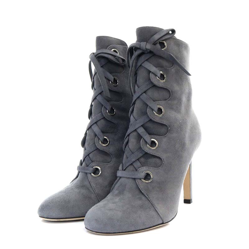 JIMMY CHOO ジミーチュウ ショートブーツ スエード エンジニア