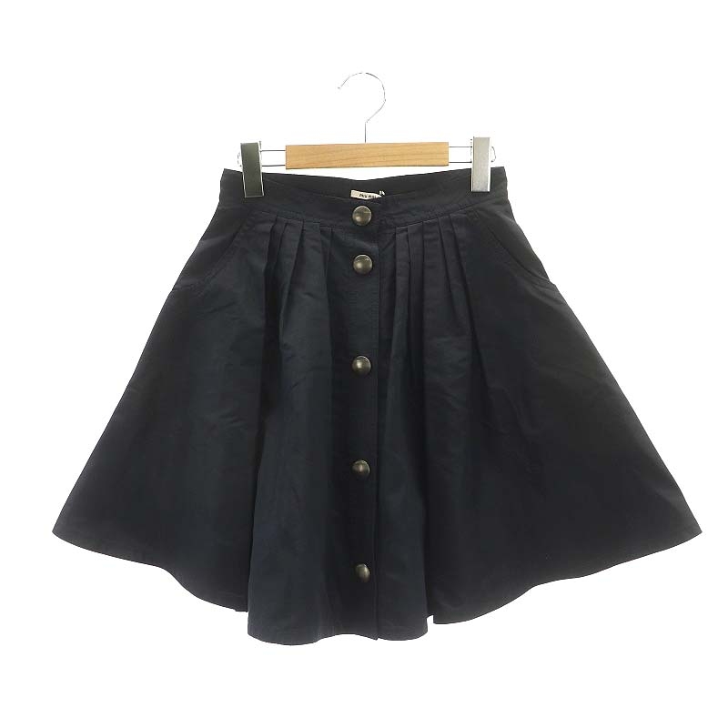 未使用品 ミュウミュウ miumiu シルク フロントボタン スカート フレア 