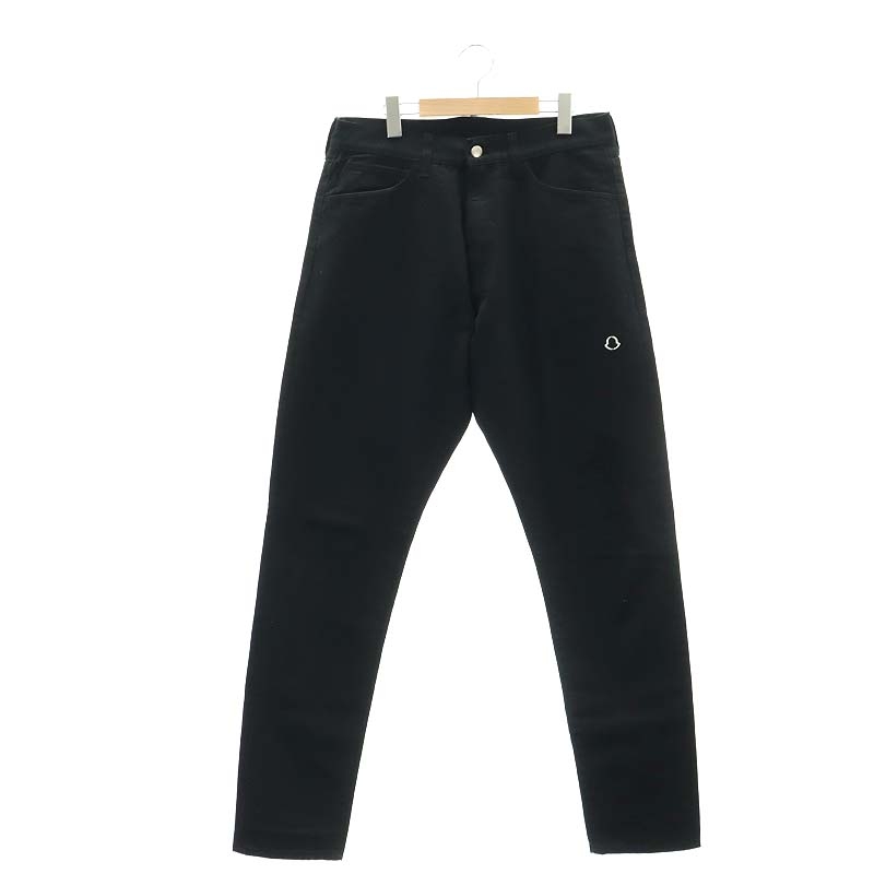 MONCLER モンクレール テーパードパンツ ブラック 46 MONCLER モンクレール テーパードパンツ ブラック 46