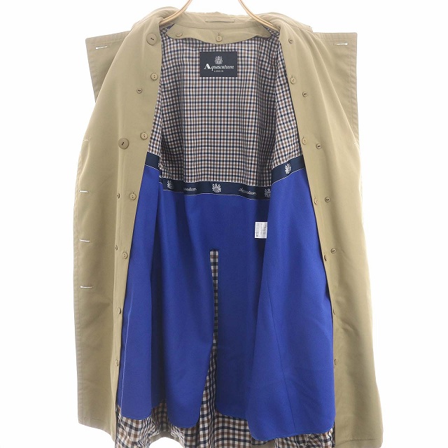 アクアスキュータム AQUASCUTUM ライナー付 トレンチコート ロング 