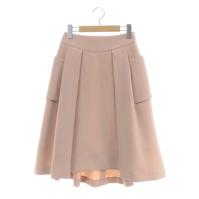 ルネ Rene ベーシック basic サイドポケット フレアスカート 膝 